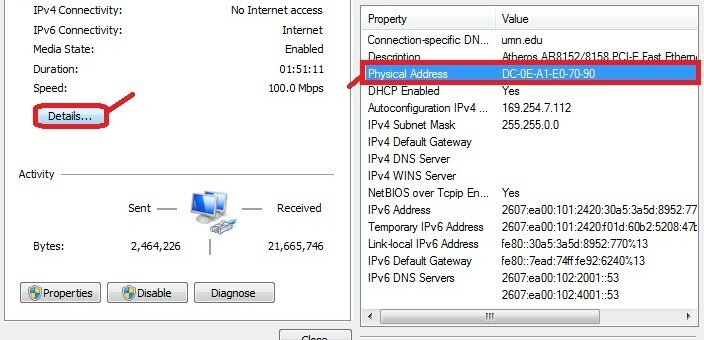 DetailsPhysicalAddress